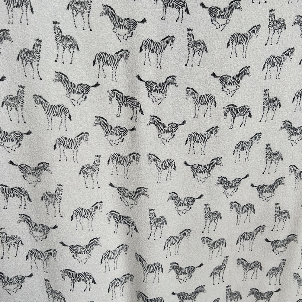 H And M Zebra Print Short Sleeve - image 2